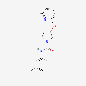 N-(3,4-dimethylphenyl)-3-((6-methylpyridin-2-yl)oxy)pyrrolidine-1-carboxamide