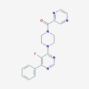 [4-(5-Fluoro-6-phenylpyrimidin-4-yl)piperazin-1-yl]-pyrazin-2-ylmethanone