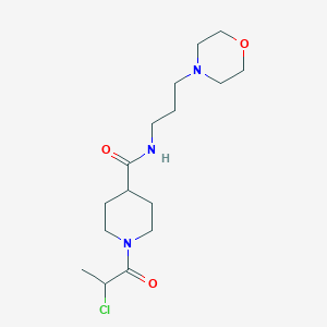 1-(2-Chloropropanoyl)-N-(3-morpholin-4-ylpropyl)piperidine-4-carboxamide