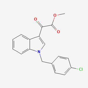 molecular formula C18H14ClNO3 B2851621 methyl [1-(4-chlorobenzyl)-1H-indol-3-yl](oxo)acetate CAS No. 889974-57-6
