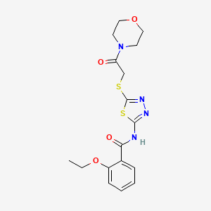 2-ethoxy-N-[5-(2-morpholin-4-yl-2-oxoethyl)sulfanyl-1,3,4-thiadiazol-2-yl]benzamide
