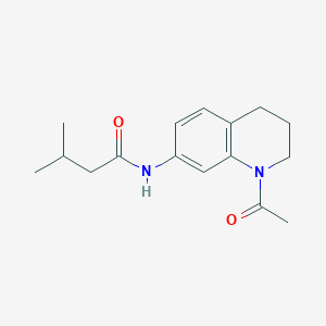 N-(1-acetyl-3,4-dihydro-2H-quinolin-7-yl)-3-methylbutanamide