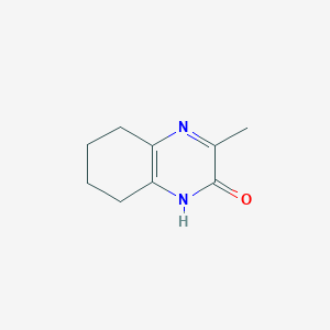molecular formula C9H12N2O B2851637 3-methyl-1,2,5,6,7,8-hexahydroquinoxalin-2-one CAS No. 118136-71-3