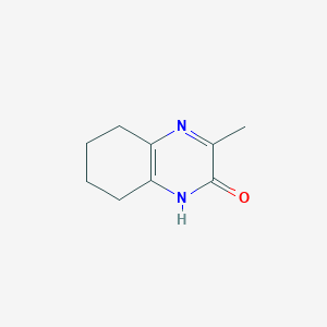 molecular formula C9H12N2O B2851637 3-methyl-5,6,7,8-tetrahydro-1H-quinoxalin-2-one CAS No. 118136-71-3