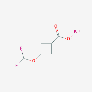 Potassium;3-(difluoromethoxy)cyclobutane-1-carboxylate