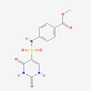 molecular formula C12H11N3O6S B2851639 Methyl 4-(2,4-dioxo-1,2,3,4-tetrahydropyrimidine-5-sulfonamido)benzoate CAS No. 897622-99-0