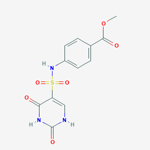 molecular formula C12H11N3O6S B2851639 methyl 4-[(2,4-dioxo-1H-pyrimidin-5-yl)sulfonylamino]benzoate CAS No. 897622-99-0