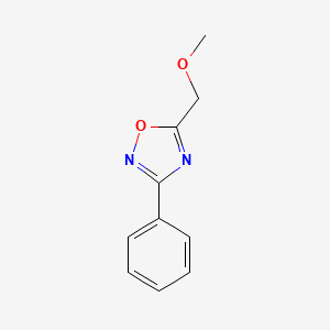 molecular formula C10H10N2O2 B2851641 5-(Methoxymethyl)-3-phenyl-1,2,4-oxadiazole CAS No. 37760-50-2