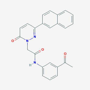 molecular formula C24H19N3O3 B2851643 N-(3-acetylphenyl)-2-(3-naphthalen-2-yl-6-oxopyridazin-1-yl)acetamide CAS No. 899753-17-4
