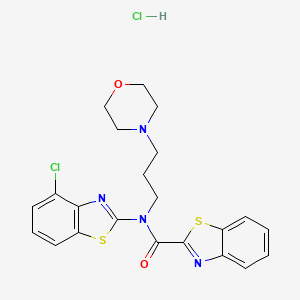 N-(4-chlorobenzo[d]thiazol-2-yl)-N-(3-morpholinopropyl)benzo[d]thiazole-2-carboxamide hydrochloride