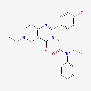 N-ethyl-2-(6-ethyl-2-(4-fluorophenyl)-4-oxo-5,6,7,8-tetrahydropyrido[4,3-d]pyrimidin-3(4H)-yl)-N-phenylacetamide