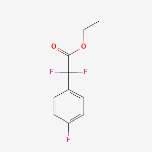 molecular formula C10H9F3O2 B2851665 Ethyl 2,2-difluoro-2-(4-fluorophenyl)acetate CAS No. 175543-23-4