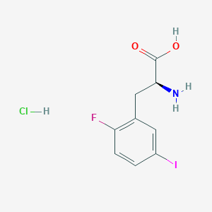 (S)-2-Amino-3-(2-fluoro-5-iodophenyl)propanoic acid hydrochloride