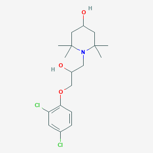 molecular formula C18H27Cl2NO3 B2851678 1-(3-(2,4-Dichlorophenoxy)-2-hydroxypropyl)-2,2,6,6-tetramethylpiperidin-4-ol CAS No. 635701-08-5