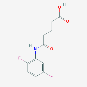 molecular formula C11H11F2NO3 B2851693 5-(2,5-Difluoroanilino)-5-oxopentanoic acid CAS No. 256955-25-6