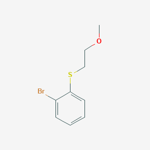 molecular formula C9H11BrOS B2851694 1-Bromo-2-[(2-methoxyethyl)thio]benzene CAS No. 117341-27-2