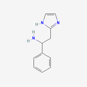 molecular formula C11H13N3 B2851698 2-(1H-imidazol-2-yl)-1-phenylethan-1-amine CAS No. 923105-35-5