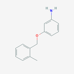 molecular formula C14H15NO B2851702 3-[(2-Methylphenyl)methoxy]aniline CAS No. 686342-66-5