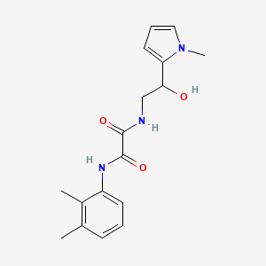 molecular formula C17H21N3O3 B2851704 N1-(2,3-dimethylphenyl)-N2-(2-hydroxy-2-(1-methyl-1H-pyrrol-2-yl)ethyl)oxalamide CAS No. 1448071-09-7