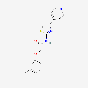 molecular formula C18H17N3O2S B2851710 2-(3,4-dimethylphenoxy)-N-(4-(pyridin-4-yl)thiazol-2-yl)acetamide CAS No. 946361-26-8