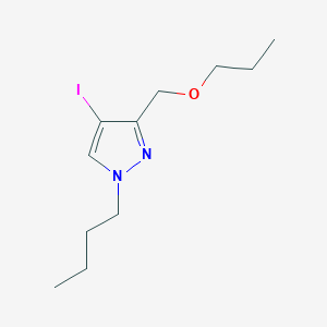 molecular formula C11H19IN2O B2851781 1-butyl-4-iodo-3-(propoxymethyl)-1H-pyrazole CAS No. 1856020-55-7
