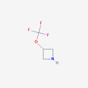 molecular formula C4H6F3NO B2851790 3-(Trifluoromethoxy)azetidine CAS No. 1422766-39-9
