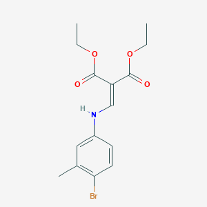 molecular formula C15H18BrNO4 B2851804 Diethyl 2-[(4-bromo-3-methylphenyl)aminomethylidene]malonate CAS No. 1820686-69-8