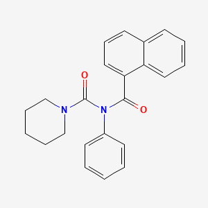 molecular formula C23H22N2O2 B2851842 N-(naphthalene-1-carbonyl)-N-phenylpiperidine-1-carboxamide CAS No. 899755-20-5