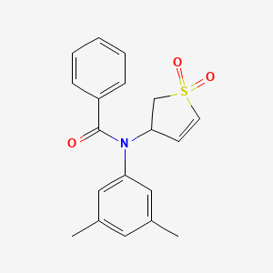 molecular formula C19H19NO3S B2851856 N-(3,5-dimethylphenyl)-N-(1,1-dioxido-2,3-dihydrothiophen-3-yl)benzamide CAS No. 863445-92-5