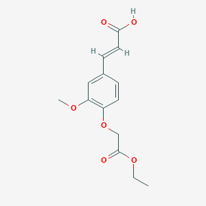 (2E)-3-[4-(2-Ethoxy-2-oxoethoxy)-3-methoxyphenyl]acrylic acid