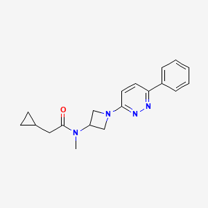 2-Cyclopropyl-N-methyl-N-[1-(6-phenylpyridazin-3-yl)azetidin-3-yl]acetamide