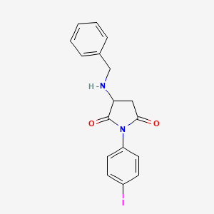 3-(Benzylamino)-1-(4-iodophenyl)pyrrolidine-2,5-dione