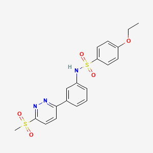 4-ethoxy-N-(3-(6-(methylsulfonyl)pyridazin-3-yl)phenyl)benzenesulfonamide