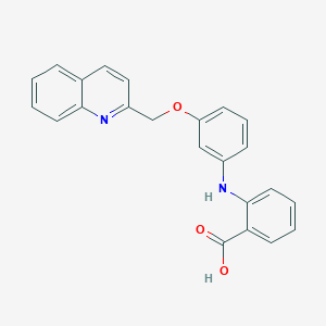 Benzoic acid, 2-[[3-(2-quinolinylmethoxy)phenyl]amino]-