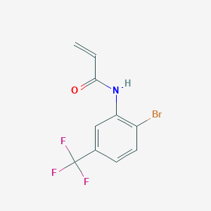molecular formula C10H7BrF3NO B2851908 N-[2-bromo-5-(trifluoromethyl)phenyl]prop-2-enamide CAS No. 1698344-81-8