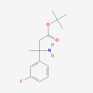 molecular formula C14H20FNO2 B2851957 Tert-butyl 3-amino-3-(3-fluorophenyl)butanoate CAS No. 2248358-31-6