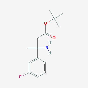 Tert-butyl 3-amino-3-(3-fluorophenyl)butanoate