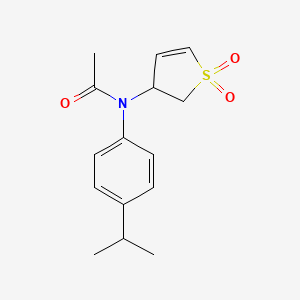 N-(1,1-dioxido-2,3-dihydro-3-thienyl)-N-(4-isopropylphenyl)acetamide