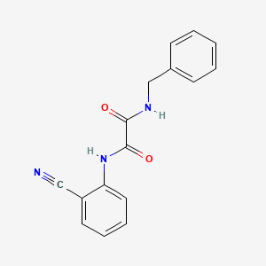 molecular formula C16H13N3O2 B2851965 N1-benzyl-N2-(2-cyanophenyl)oxalamide CAS No. 898349-36-5