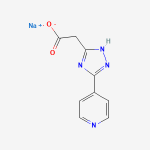 Sodium;2-(3-pyridin-4-yl-1H-1,2,4-triazol-5-yl)acetate