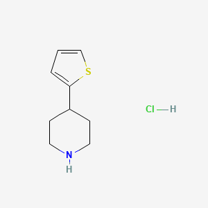 molecular formula C9H14ClNS B2851979 4-(thiophen-2-yl)piperidine hydrochloride CAS No. 630116-60-8