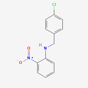 molecular formula C13H11ClN2O2 B2852030 N-[(4-chlorophenyl)methyl]-2-nitroaniline CAS No. 5822-16-2