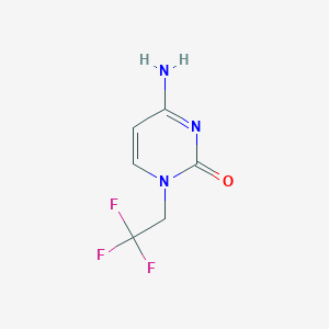 molecular formula C6H6F3N3O B2852045 4-Amino-1-(2,2,2-trifluoroethyl)pyrimidin-2(1H)-one CAS No. 2219379-17-4