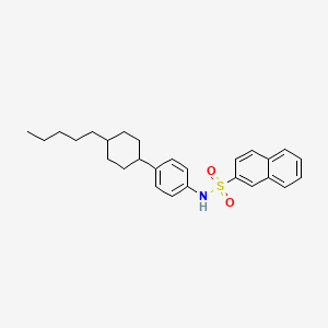 molecular formula C27H33NO2S B2852059 N-[4-(4-pentylcyclohexyl)phenyl]naphthalene-2-sulfonamide CAS No. 478041-36-0