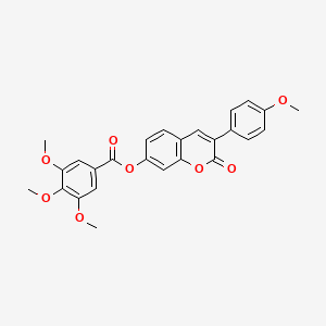 B2852081 3-(4-methoxyphenyl)-2-oxo-2H-chromen-7-yl 3,4,5-trimethoxybenzoate CAS No. 869080-63-7