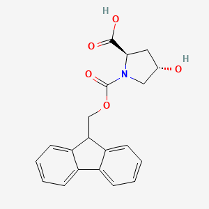 molecular formula C20H19NO5 B2852090 (2R,4S)-1-(((9H-Fluoren-9-yl)methoxy)carbonyl)-4-hydroxypyrrolidine-2-carboxylic acid CAS No. 139262-20-7