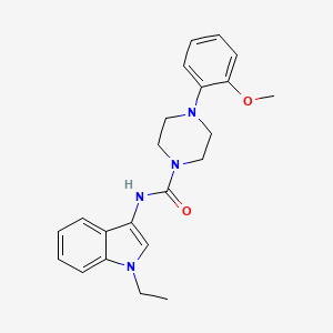 molecular formula C22H26N4O2 B2852128 N-(1-ethyl-1H-indol-3-yl)-4-(2-methoxyphenyl)piperazine-1-carboxamide CAS No. 941951-29-7