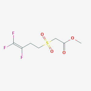 molecular formula C7H9F3O4S B2852148 methyl 2-(3,4,4-trifluorobut-3-ene-1-sulfonyl)acetate CAS No. 339020-20-1