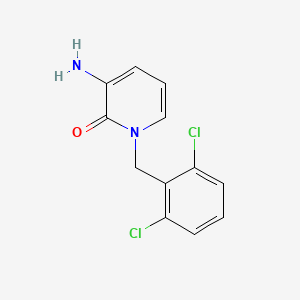 molecular formula C12H10Cl2N2O B2852160 3-amino-1-(2,6-dichlorobenzyl)-2(1H)-pyridinone CAS No. 338783-99-6