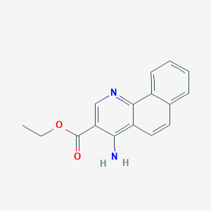 molecular formula C16H14N2O2 B285219 Ethyl 4-aminobenzo[h]quinoline-3-carboxylate 